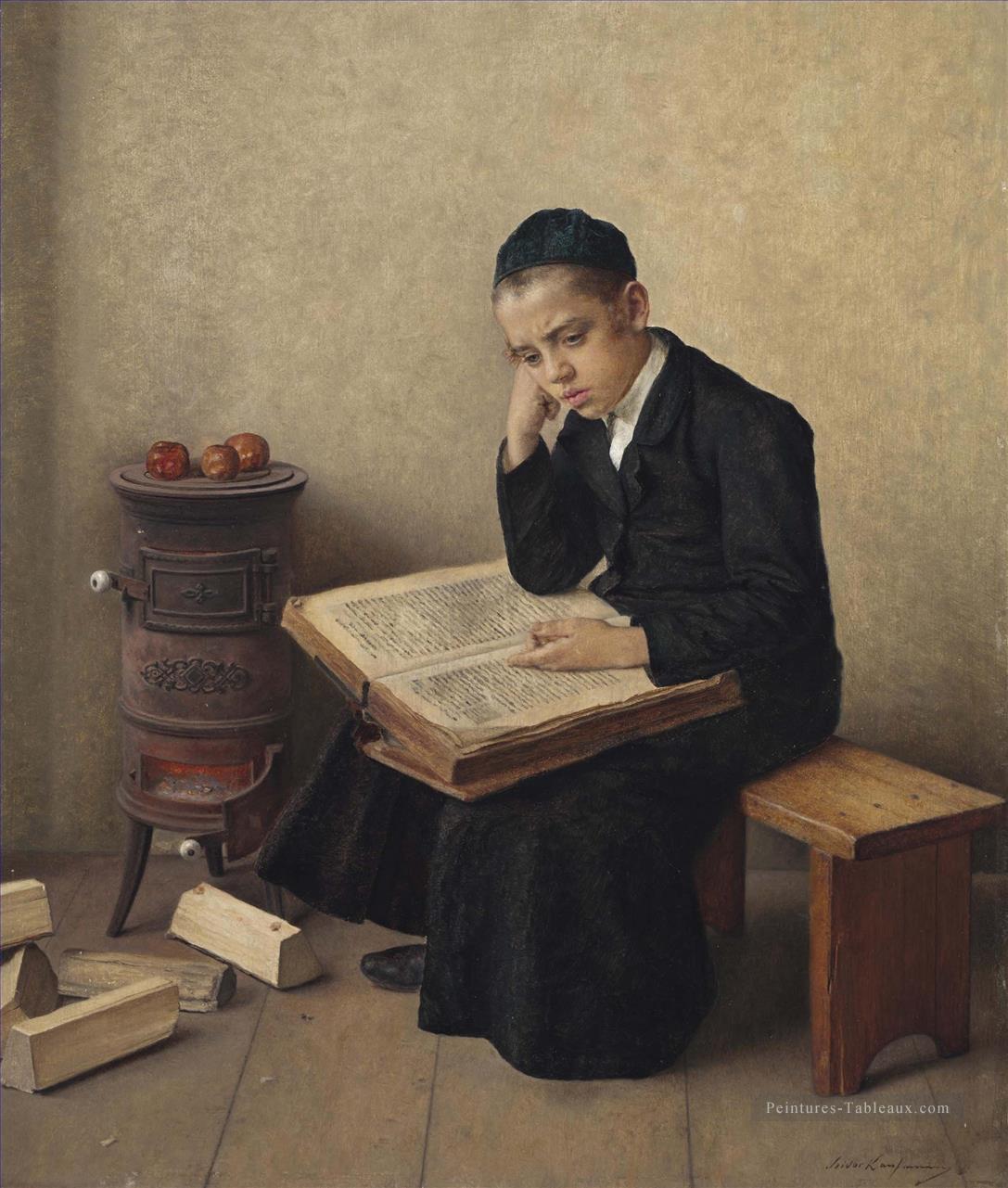 Un passage difficile dans le Talmud Isidore Kaufmann juif hongrois Peintures à l'huile